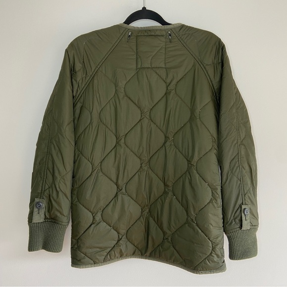 TNA The Griffith Kaki quilted jacket sherpa liner coat - Picture 8 of 8